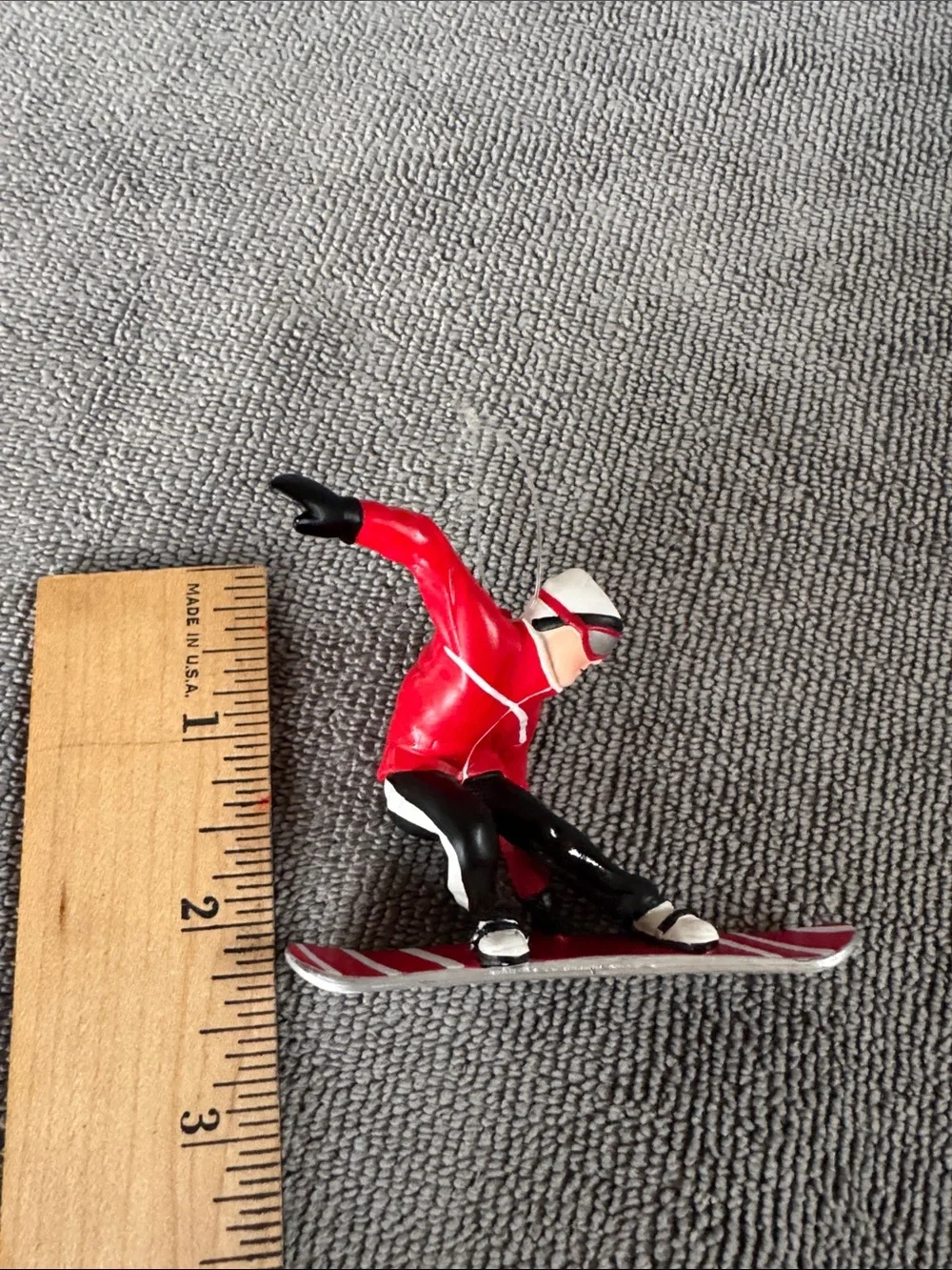 VTG Department 56 Cliff Ridge Snowboarder Christmas Tree Ornament